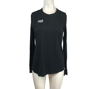 FIGS Super Soft Long Sleeve Underscrub Shirt Black Aya Healthcare Logo Mens S